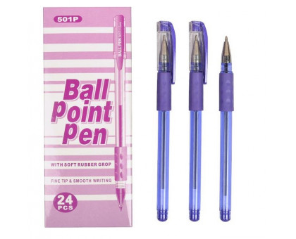 Ручка масляна Ball Pen 501Р - фіолетова