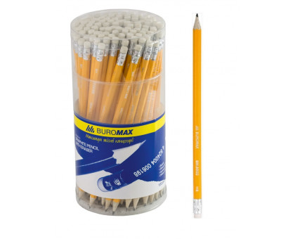 Олівець граф з гумкою BuroMax НВ BM.8500