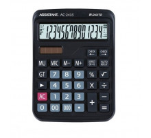 Калькулятор Assistant 14 розрядів, 178*130,5*38,1мм AC-2435 - чорний