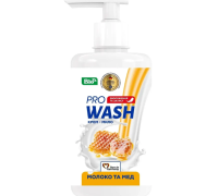 Мило рідке PRO WASH (крем-мило) "Молоко та мед" 470г