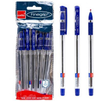 Ручка масляна Finegrip Cello (5шт) L07P5 - синя