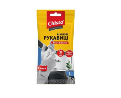 Рукавиці гумові Chisto Strong  L