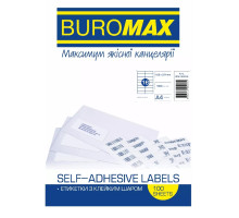 Етикетки самоклеючі BuroMax 16шт BM.2834