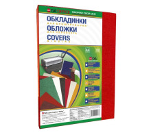 Обкладинка для брошурувальника картонна А-4 230мк 100шт DA Delta Color - червона