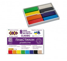 Пластилін 8 кол Zibi ZB.6231 - 160гр