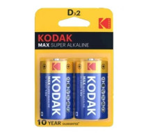 Елемент живлення LR20 KODAK Alkaline MAX - 2шт