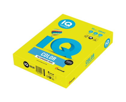 Папір кольоровий А4 80 IQ INT Mondi 40 (500арк) - жовтий сонячний