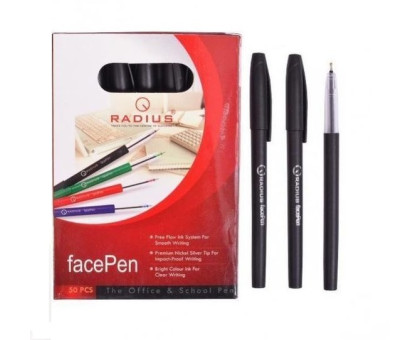 Ручка масляна Radius Face-Pen - чорна