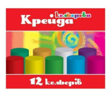 Крейда кольорова кругла 12шт асфальтна Колорит - МЦК-12