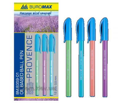 Ручка масляна BuroMax ВМ.8359-01 - синя