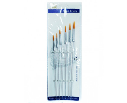 Набір пензликів 6шт пластикові Artist Brush NO.906