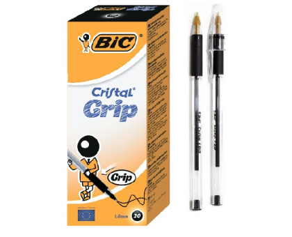 Ручка кулькова Cristal Grip BIC - чорна