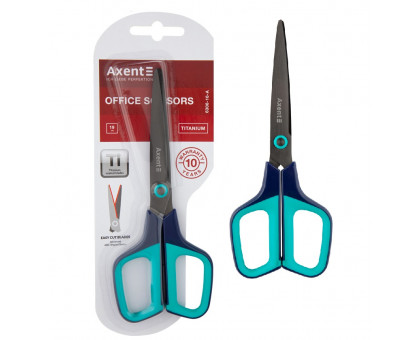 Ножиці 19см Axent Titanium 6306-16-A - синьо-бірюзові
