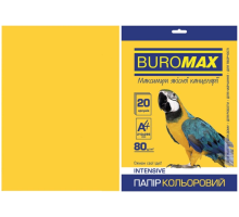 Папір кольоровий INTENSIVE, жовтий, 20 арк., А4, 80 г/м² BM.2721320-08