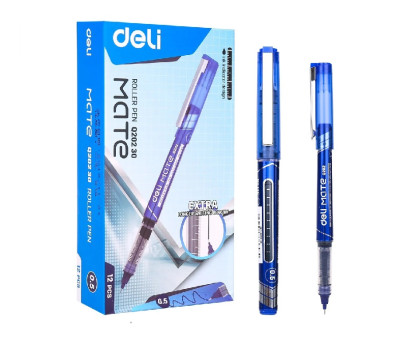 Ручка роллер DELI Mate 0,5 мм Q20230 - синя