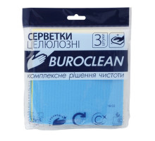 Серветки вологопоглинаючі (целюлозні) 15*15,3 BuroClean - 3шт