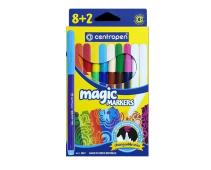 Фломастери 10кол Centropen Magic 2549