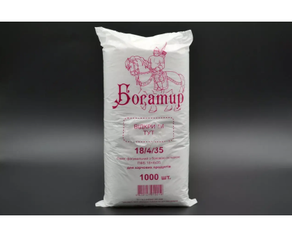 Пакет прозорий Богатир 10*27 - 1000шт