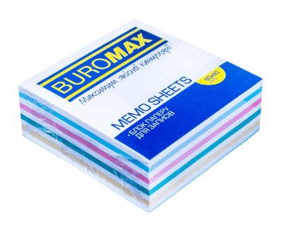 Папір для бокса 80*80*30мм Зебра BuroMax ВМ.2253