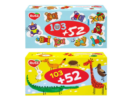 Серветки дитячі Ruta Kids пенал - 155шт