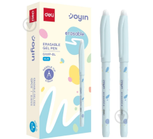 Ручка гелева Пиши-стирай Deli EG161P-BL - синя