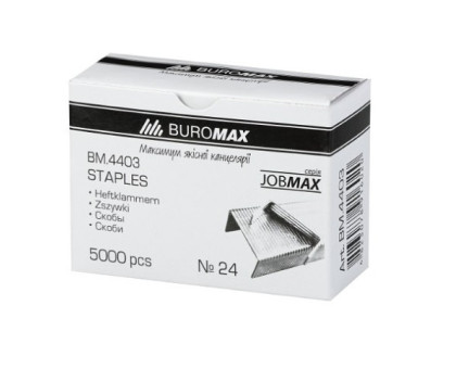 Скоби №24/6 ВuroМax 5000шт ВМ.4403