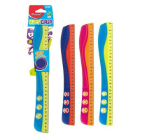 Лінійка 30 см пластикова KIDY GRIP 278510 - асорті