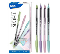 Ручка кулькова Deli Think EQ8-С - синя