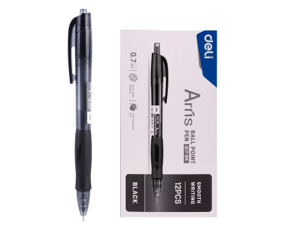 Ручка кулькова авт. Deli Arris EQ17-BK - чорна