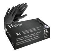 Рукавиці нітрилові HOFFEN Black XL - 100шт (50пар)