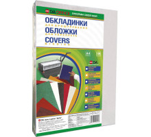 Обкладинка для брошурувальника картонна А-4 230мк 100шт DA Delta Color - біла
