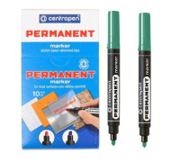 Маркер перманентний 8566 Centropen 2мм - зелений