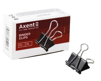 Біндер 19мм Axent 12шт 4401-A