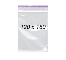 Пакет с застібкою Zip lock 120*180мм - 100шт