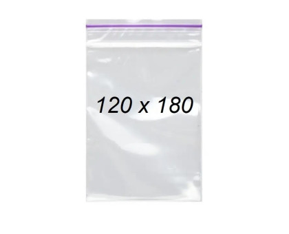 Пакет с застібкою Zip lock 120*180мм - 100шт