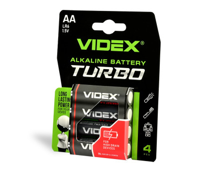 Елемент живлення АА LR06 Videx - 4шт