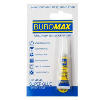 Супер клей 3гр BuroMax ВМ.4842