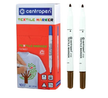 Маркер Textile Centropen 2739 для тканини 2мм- коричневий