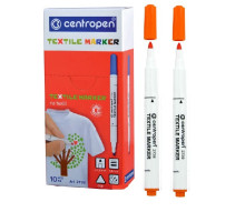 Маркер Textile Centropen 2739 для тканини 2мм - помаренчевий