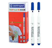 Маркер Textile Centropen 2739 для тканини 2мм - синій