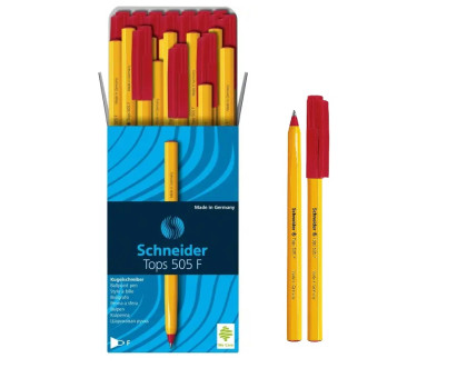 Ручка кулькова Schneider TOPS F 505-2 - червона