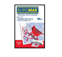 Плівка для ламінації 65*95мм 80мк 100шт BuroMax ВМ.7713
