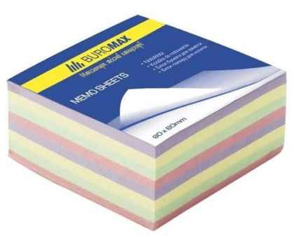 Папір для бокса 90*90*40мм Декор BuroMax BM.2285 - не скл.