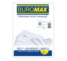 Етикетки самоклеючі BuroMax 12шт ВМ.2828