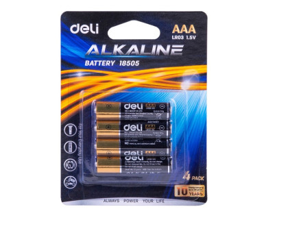 Елемент живлення ААA LR03 Deli Alkaline - 4шт