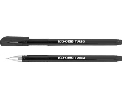 Ручка гелева ECONOMIX Turbo 0,5мм E11911-04 - чорна
