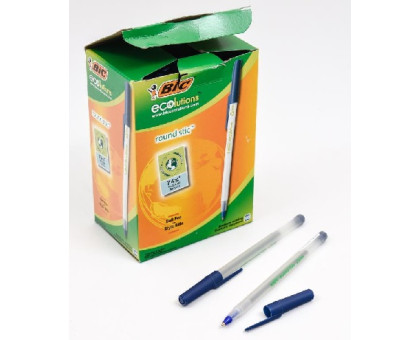 Ручка кулькова Round Stic Eco BIC - синя