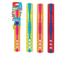 Лінійка 30 см пластикова з тримачем KIDY GRIP 278610 - асорті