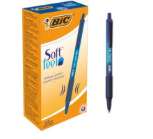 Ручка кулькова авт. Soft Feel BIC - синя