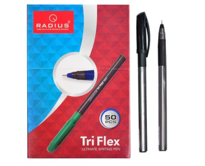 Ручка кулькова Radius Tri Flex - чорна